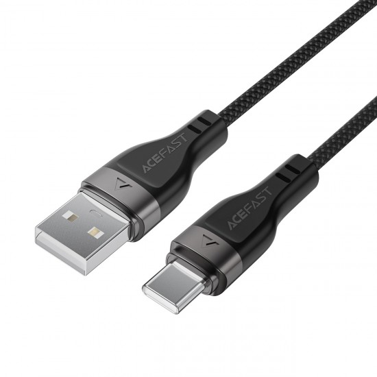 Acefast C11-04 USB-A - USB-C 3A Cable 1.2m Magnetic Braid - Black