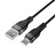 Acefast C11-04 USB-A - USB-C 3A Cable 1.2m Magnetic Braid - Black