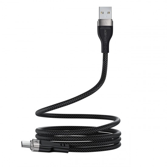 Acefast C11-04 USB-A - USB-C 3A Cable 1.2m Magnetic Braid - Black
