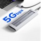 Orico AXM2F M.2 SATA SSD USB-C 3.2 Disk Case - Gray