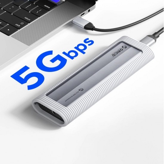 Orico AXM2S-G2-V1 M.2 NVME/NGFF USB-C/USB-A to USB-C 6Gb/s / 10Gb/s Disk Caddy - Gray
