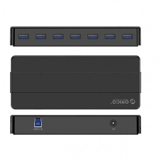 Hub Orico H7928-U3-V1 7x USB-A 3.0 - black