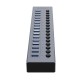 Orico BT2U3-16AB Hub 16x USB-A 3.0 with switches - gray