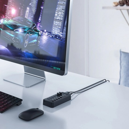 Orico CT2U3-13AB 13x USB-A 3.0 Hub with Switches - Black