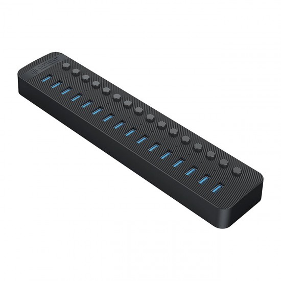 Orico CT2U3-16AB 16x USB-A 3.0 Hub with Switches - Black
