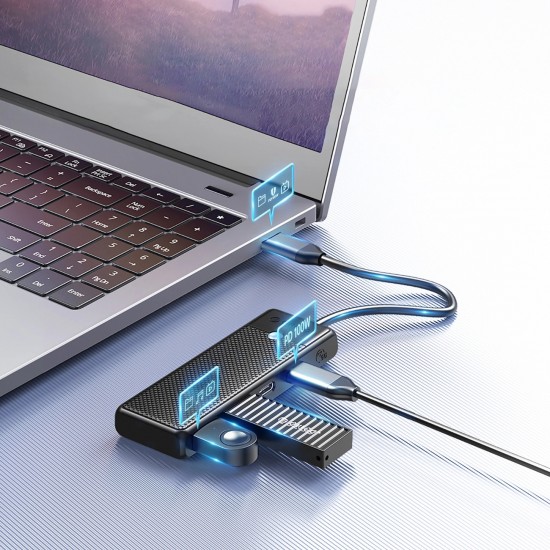 Orico PAPW4A-C3 USB-A Hub Docking Station 4x USB-A 3.0 - Black