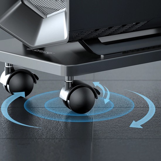 Orico CPB6 Computer Stand with Wheels - Black