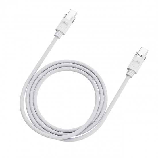 Orico CDX 60W 3A Power Delivery USB-C - USB-C 1m Cable - White