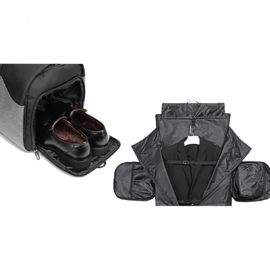 Wozinsky Premium Suit Travel Bag with Wet Pocket (45L) - Black