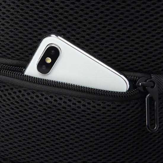 Wozinsky Premium Single Shoulder Anti-Theft City Backpack with Organizer and USB - Black