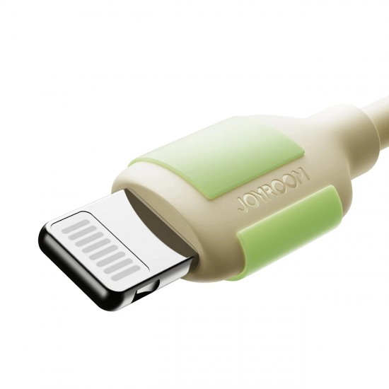 Joyroom S-A53 30W USB-C - Lightning Cable with Fluorescent Tip 1.2m - Beige