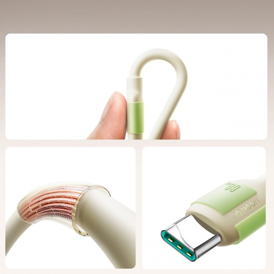 Joyroom S-A53 60W USB-C Cable - USB-C with fluorescent tip 1.2 m - beige