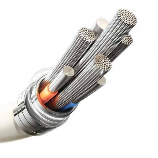 Joyroom S-A53 3A USB-A Cable - Lightning with Fluorescent Tip 2m - Beige