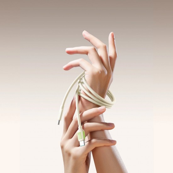 Joyroom S-A53 60W USB-C Cable - USB-C with fluorescent tip 2 m - beige