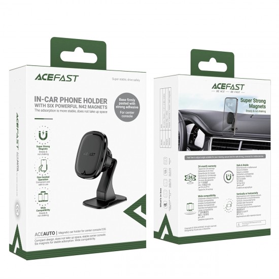 Acefast D35 Magnetic Dashboard Holder - Black