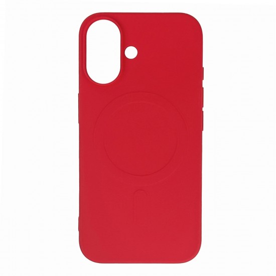 Liquid Silicone Case MagSafe for Samsung Galaxy S25 - Red