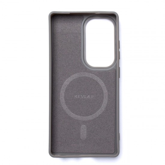 Wozinsky Carbon Fiber Case with MagSafe for Samsung Galaxy S25 - Gray