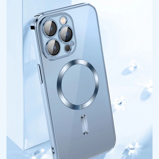 Wozinsky Electroplated Magsafe Case for Samsung Galaxy S24 FE - Blue