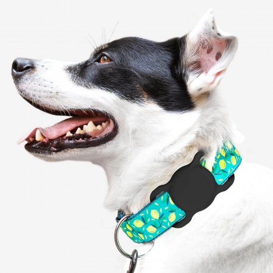 Apple AirTag Silicone Case for Dog or Cat Collar - Black