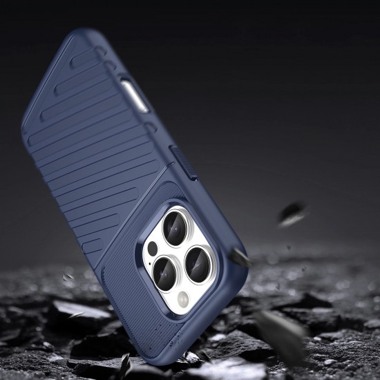 Thunder Case for iPhone 16e / 17e silicone armor cover - blue