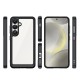 Outer Space Case for Samsung Galaxy S25 Edge Cover with Flexible Frame - Black