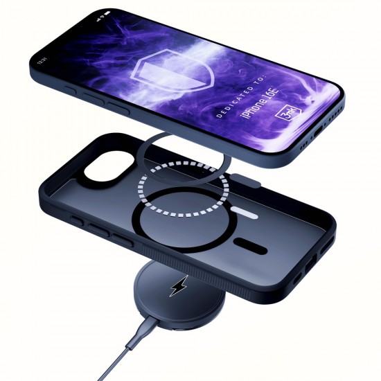 3mk Smoke MagCase for Apple iPhone SE4/16E - Matte Black