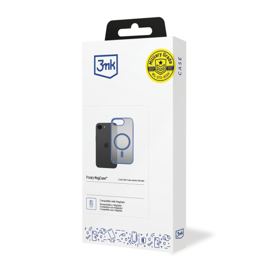 3mk Frosty MagCase for Apple iPhone 16E - Blue