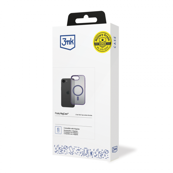 3mk Frosty MagCase for Apple iPhone 16E - Purple