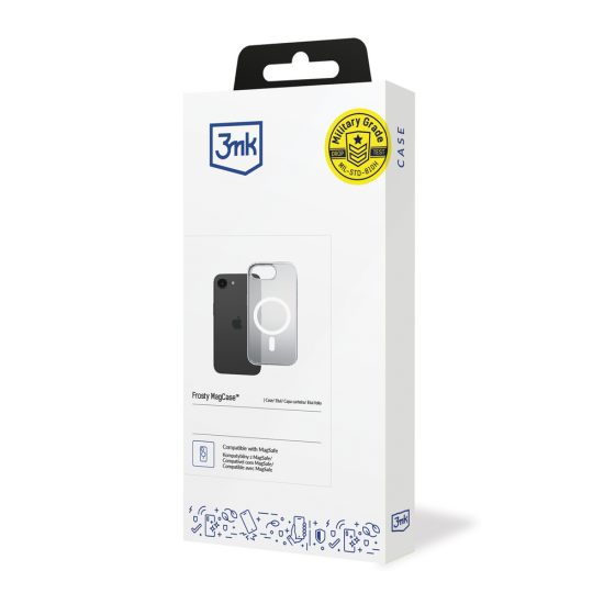 3mk Frosty MagCase for Apple iPhone 16E - white