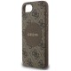 Guess 4G Circle Classic Logo MagSafe case for iPhone 16e - brown