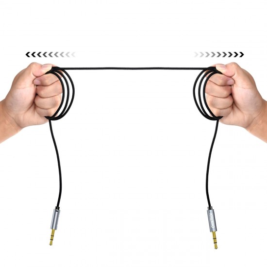 Choetech AUX002 cable mini jack 3.5mm (male) / mini jack 3.5mm (male) 1.2m - black
