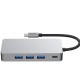 Tech-Protect HB05 HUB 9in1 USB-C + USB2.0 + USB3.0 + HDMI 4K 60HZ + SD / TF + PD100W + RJ45 adapter - gray