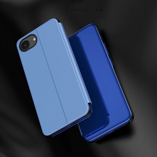 Clear View Case for iPhone 16e / 17e Flip Cover - Blue
