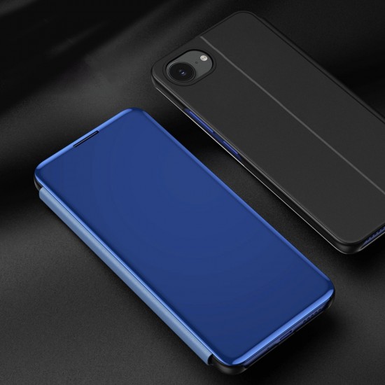 Clear View Case for iPhone 16e / 17e Flip Cover - Blue