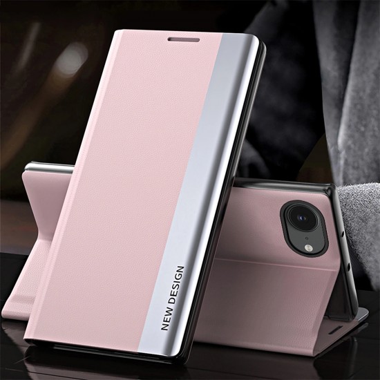 Sleep Case Pro for iPhone 16e / 17e with flap and stand - pink