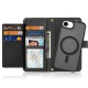 Dux Ducis Lawa Leather Case for iPhone 16e / 17e with Detachable Magnetic Wallet - Black