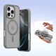Dux Ducis Lawa Leather Case for iPhone 16 Pro Max with Detachable Magnetic Wallet - Gray