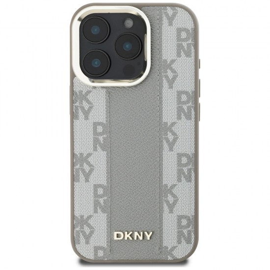 DKNY Checkered Pattern Magsafe iPhone 16 Pro Max Case - Beige