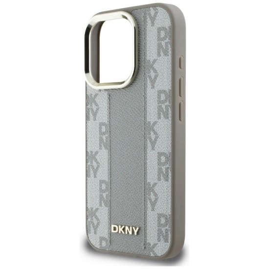 DKNY Checkered Pattern Magsafe iPhone 16 Pro Max Case - Beige