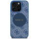 Guess 4G Circle Classic Logo MagSafe case for iPhone 16 Pro Max - blue