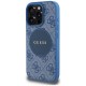 Guess 4G Circle Classic Logo MagSafe case for iPhone 16 Pro - blue