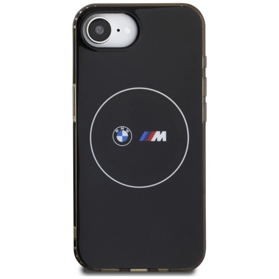BMW IML Metal White Circle MagSafe iPhone 16e Case - Black