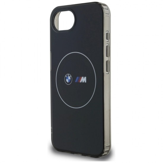 BMW IML Metal White Circle MagSafe iPhone 16e Case - Black