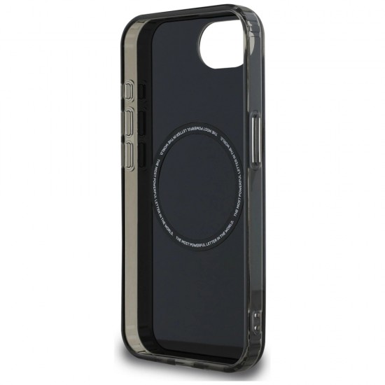 BMW IML Metal White Circle MagSafe iPhone 16e Case - Black