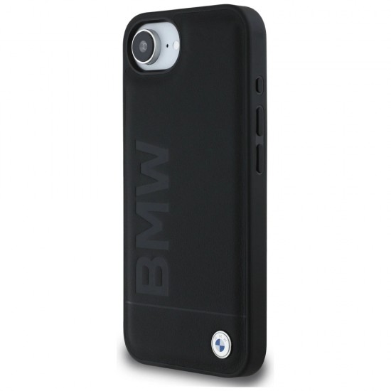BMW Leather Hot Stamp iPhone 16e Case - Black