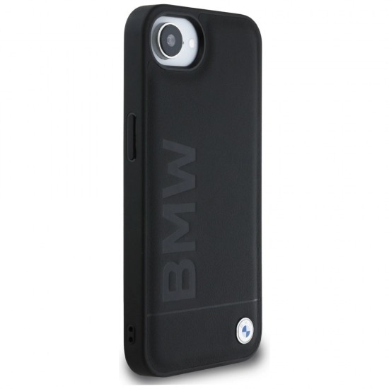 BMW Leather Hot Stamp iPhone 16e Case - Black