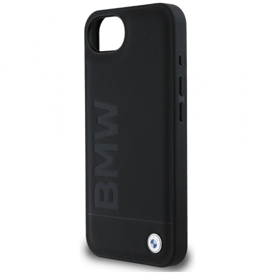 BMW Leather Hot Stamp iPhone 16e Case - Black