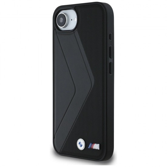 BMW Oversized Stripes MagSafe case for iPhone 16e - black