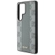 DKNY Leather Checkered Pattern MagSafe Case for Samsung Galaxy S25 Ultra - Gray