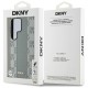 DKNY Leather Checkered Pattern MagSafe Case for Samsung Galaxy S25 Ultra - Gray